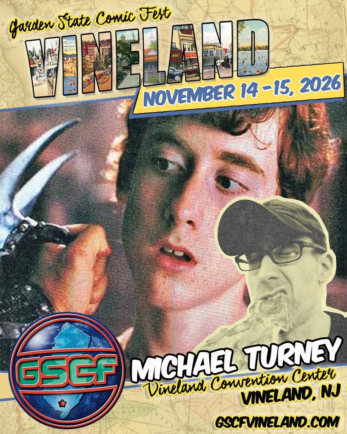 Michael Turney Autograph Signing Send-In for Garden State Comic Fest! Deadline 11/9/26