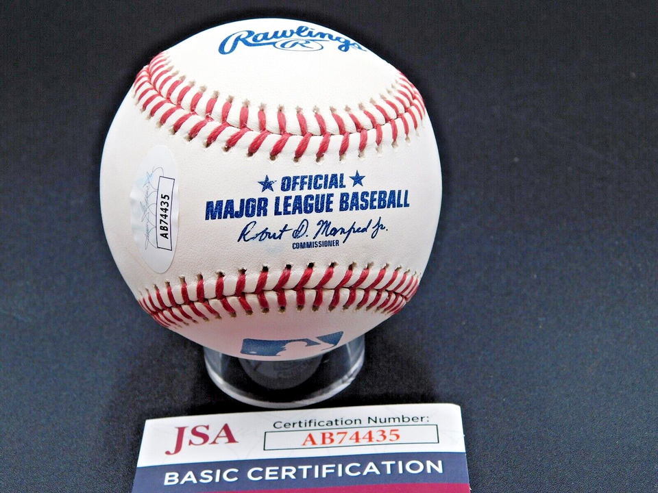 Rollie Fingers Signed / Autographed OML Baseball Inscribed "HOF 92" JSA COA