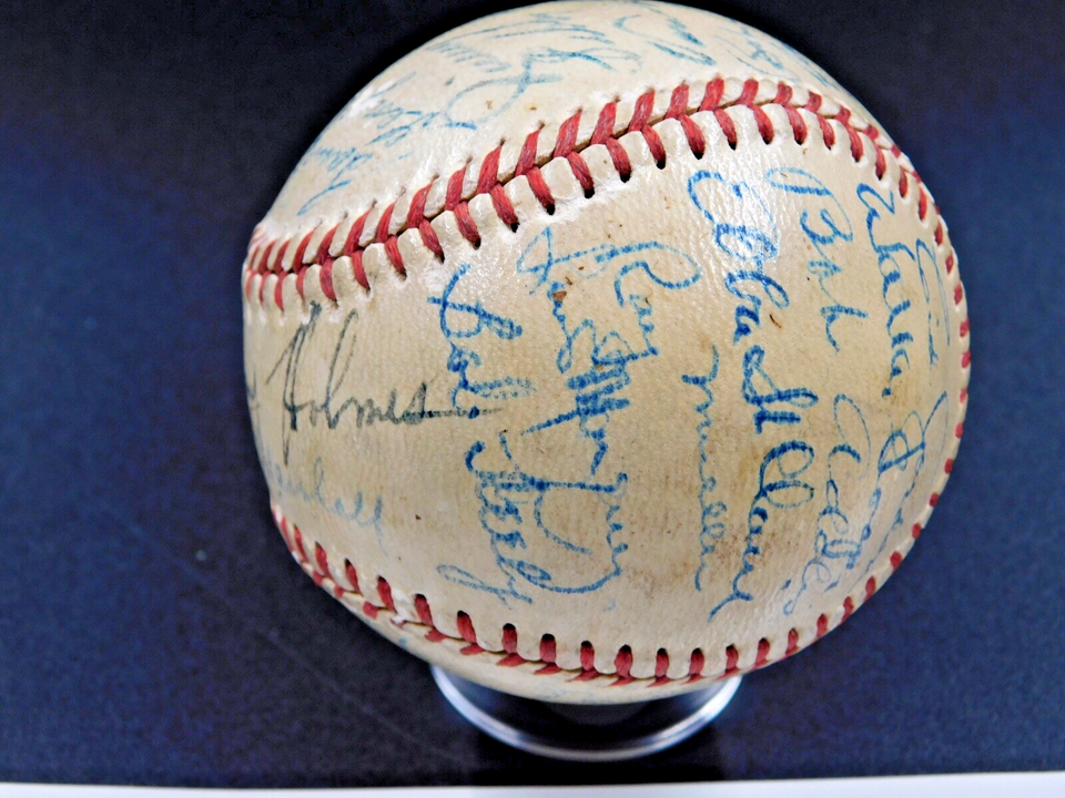 1950 Boston Braves Team Signed Baseball 28 Autos Sain Kerr Holmes Surkont JSA