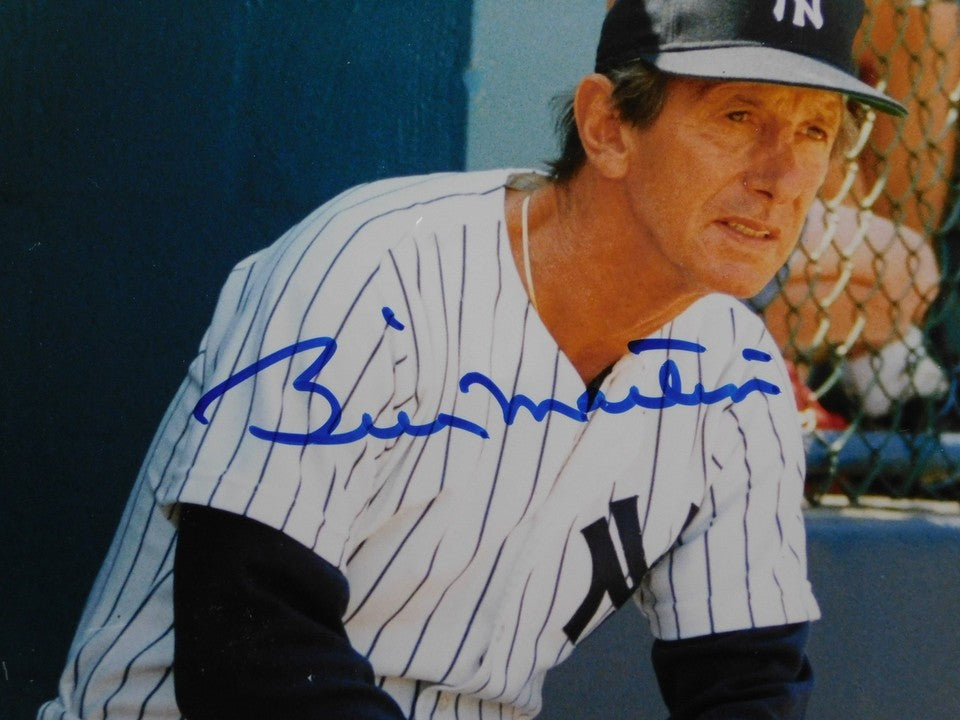 Billy Martin Signed/Autographed Framed 8x10 New York Yankees JSA COA