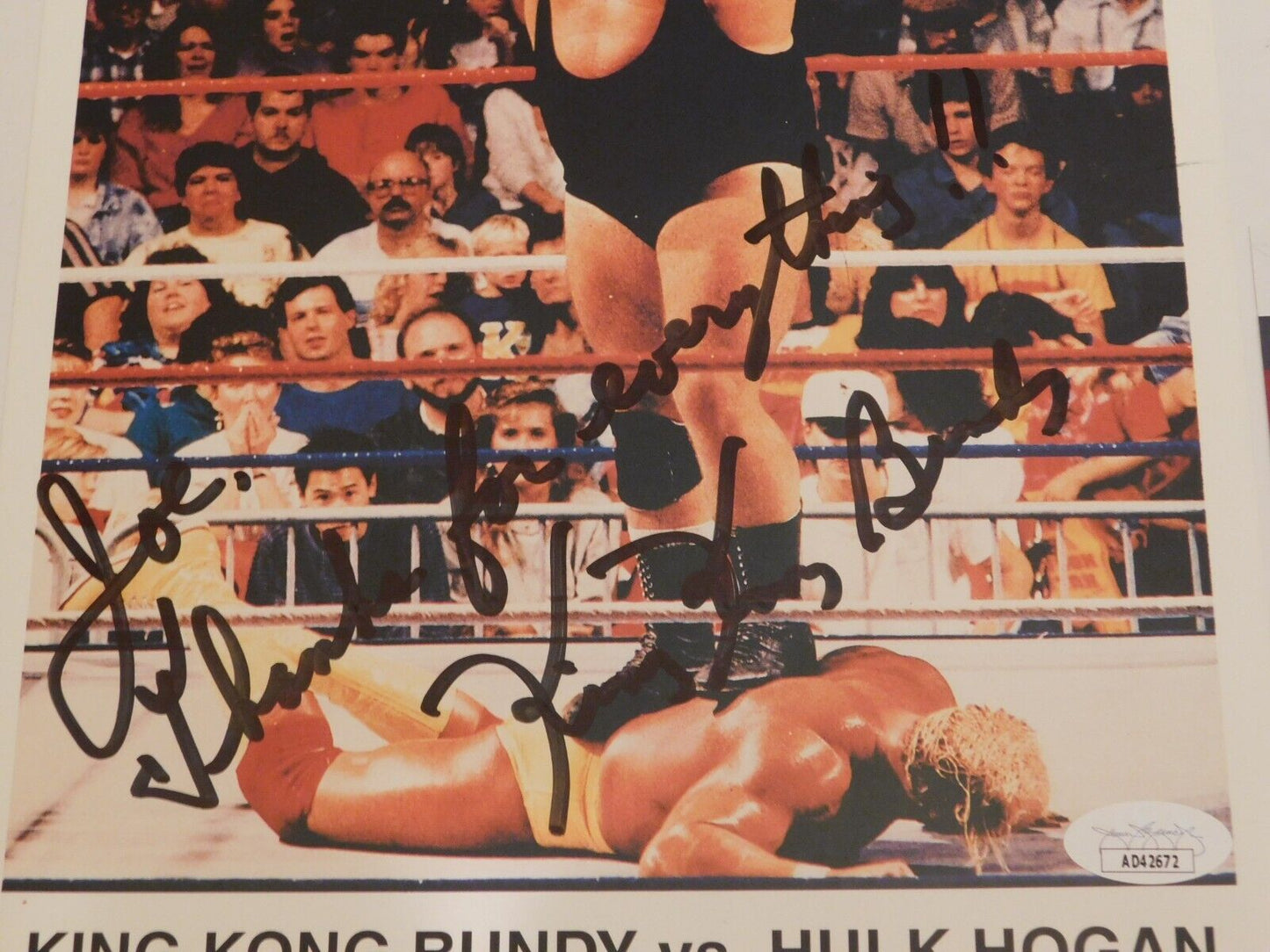 King Kong Bundy Signed Autographed 8x10 Photo WWF JSA COA Deceased Hogan Feud