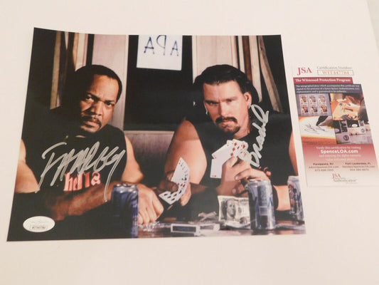 Farooq and Bradshaw Acolytes Protection Agency Dual Signed 8x10 WWE JSA (C)