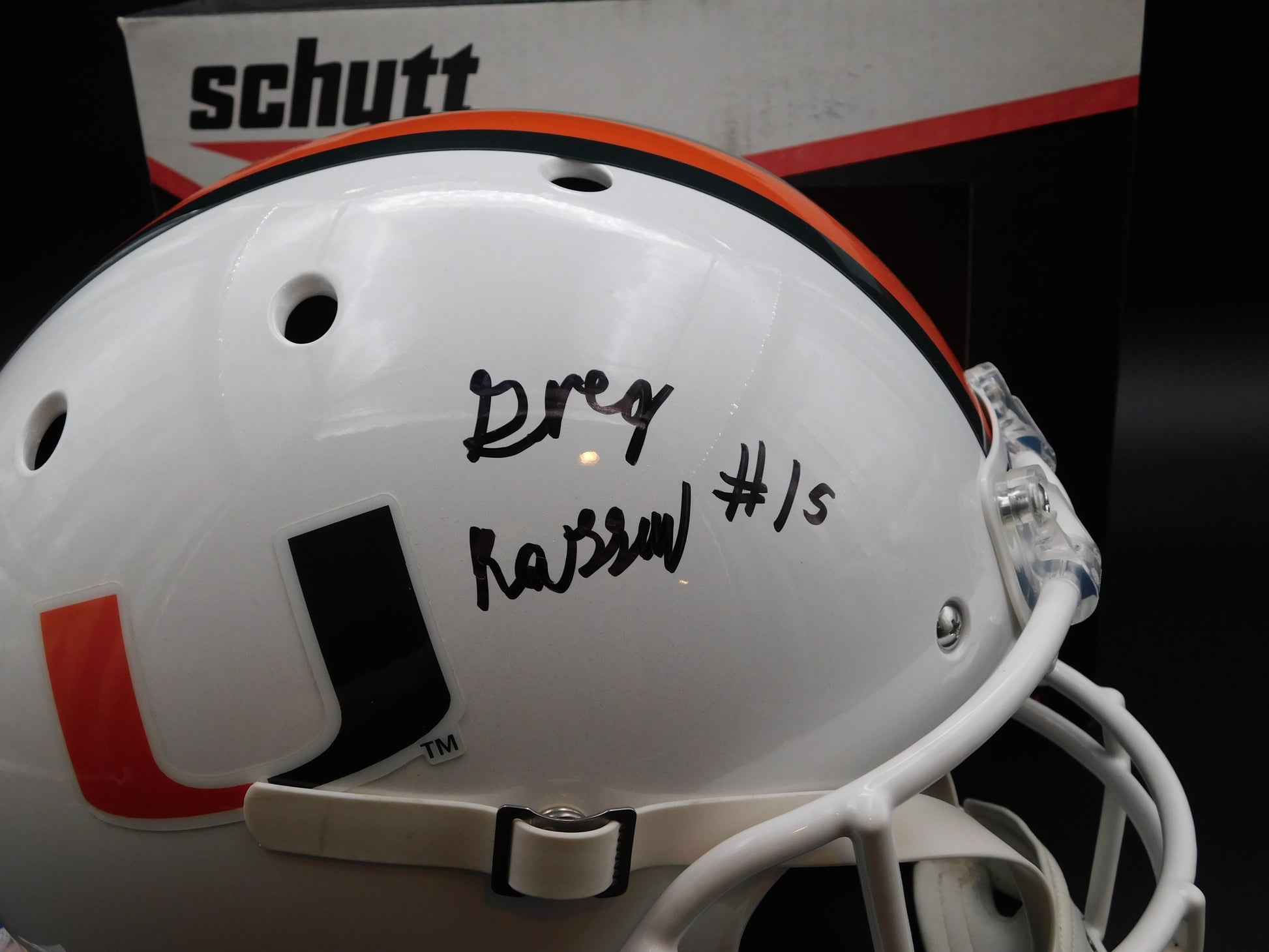 Gregory Greg Rousseau Signed / Autographed Full Size Miami Hurricanes ...