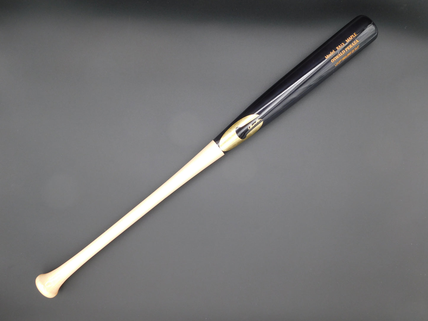 Oswald Peraza Game Model Chandler Baseball Bat New York Yankees Model RA13 Maple Black Bat