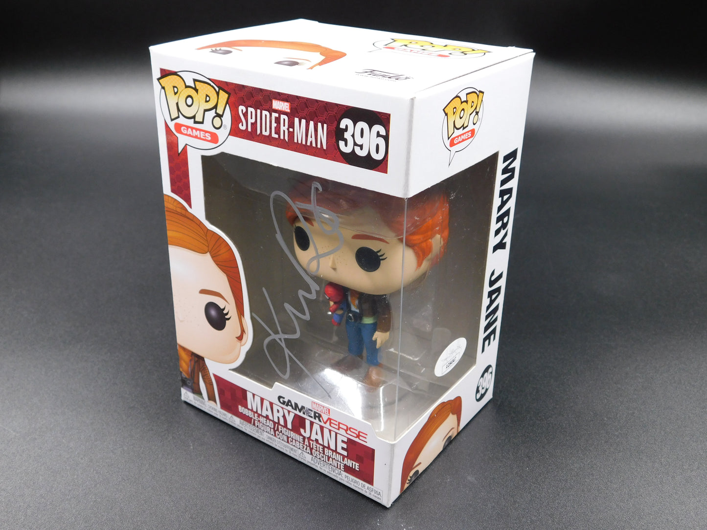 Kirsten Dunst Signed Autographed Funko Pop 396 Mary Jane Spider-Man JSA COA
