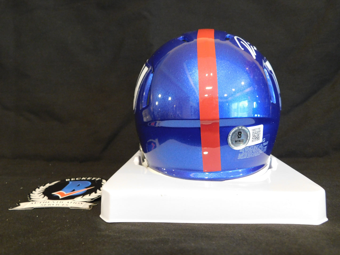 Devin Singletary Signed Autographed New York Giants Speed Mini Helmet BAS COA