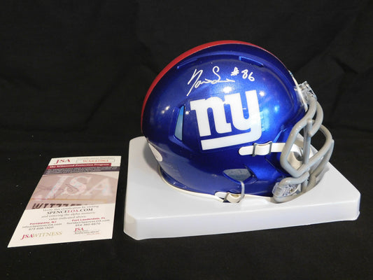 Darius Slayton Signed Autographed New York Giants Speed Mini Helmet JSA COA