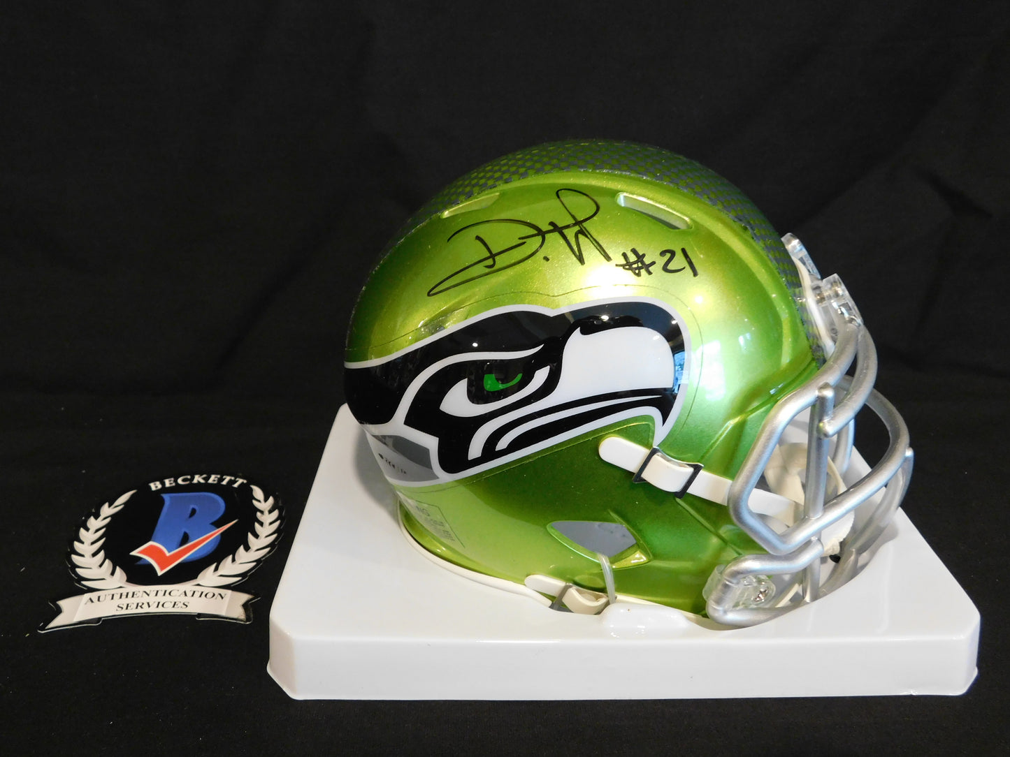 Devon Witherspoon Signed Autographed Seattle Seahawks Flash Speed Mini Helmet BAS COA