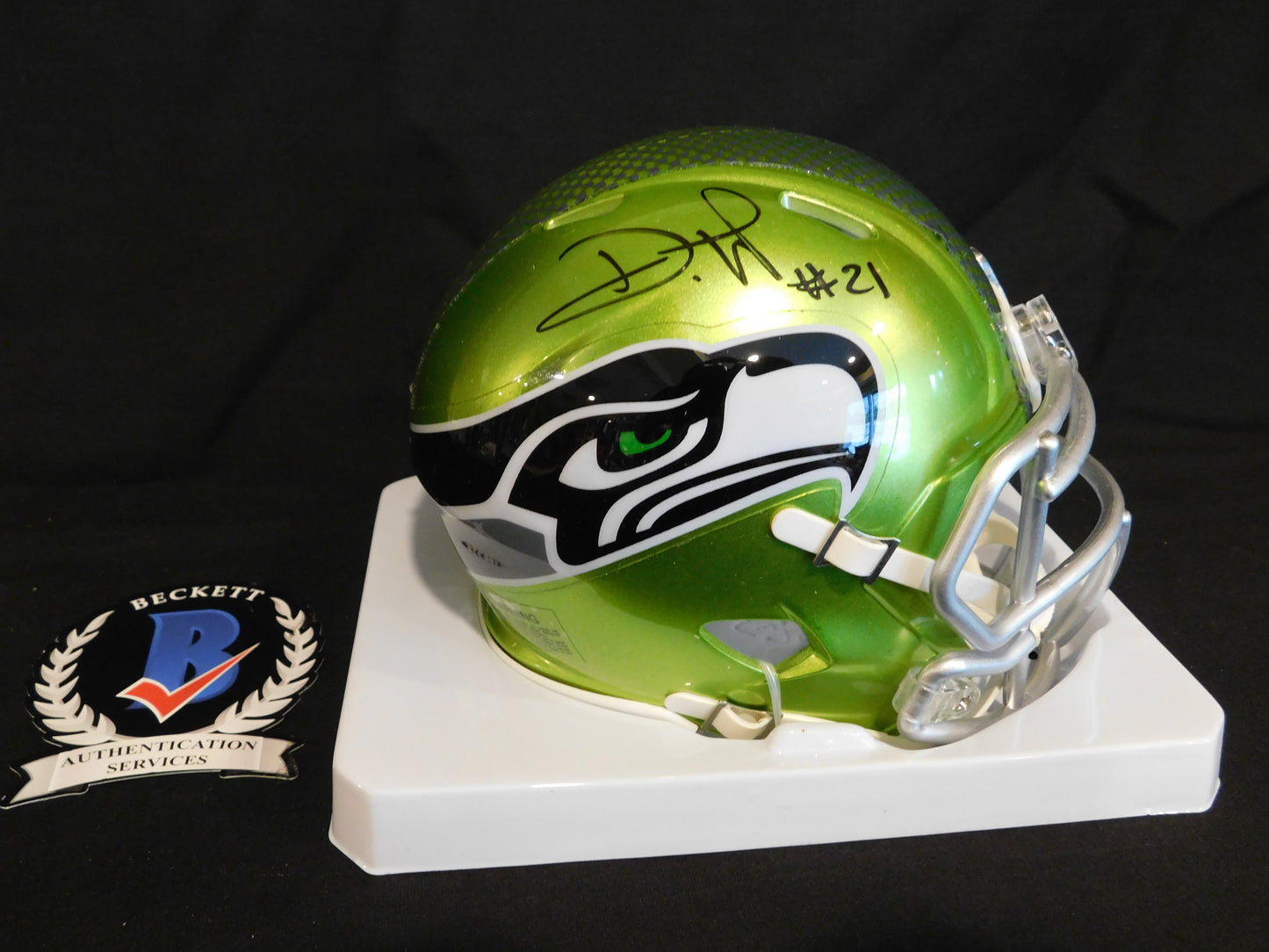 Devon Witherspoon Signed Autographed Seattle Seahawks Flash Speed Mini Helmet BAS COA