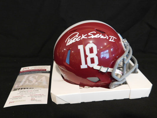 Patrick Pat Surtain II Signed Alabama Crimson Tide Speed Mini Helmet Denver Broncos JSA COA