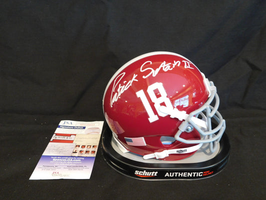 Patrick Pat Surtain II Signed Alabama Crimson Tide Schutt Mini Helmet Denver Broncos JSA COA