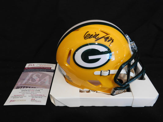 Eric Stokes Signed Autographed Green Bay Packers Speed Mini Helmet UGA JSA COA