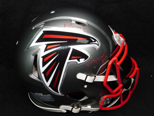Kyle Pitts Signed Autographed Inscribed Full Size Authentic Falcons Flash Helmet Dirty Bird BAS COA