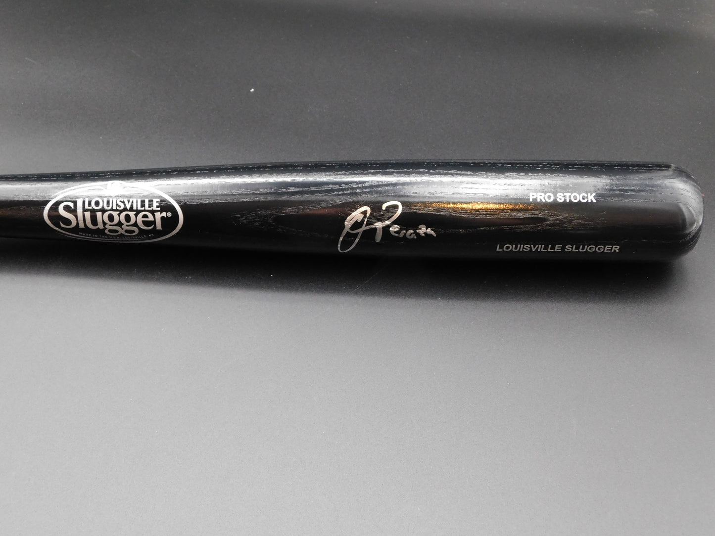 Oswald Peraza Signed / Autographed Black Louisville Slugger Baseball Bat Pro Stock New York Yankees JSA COA