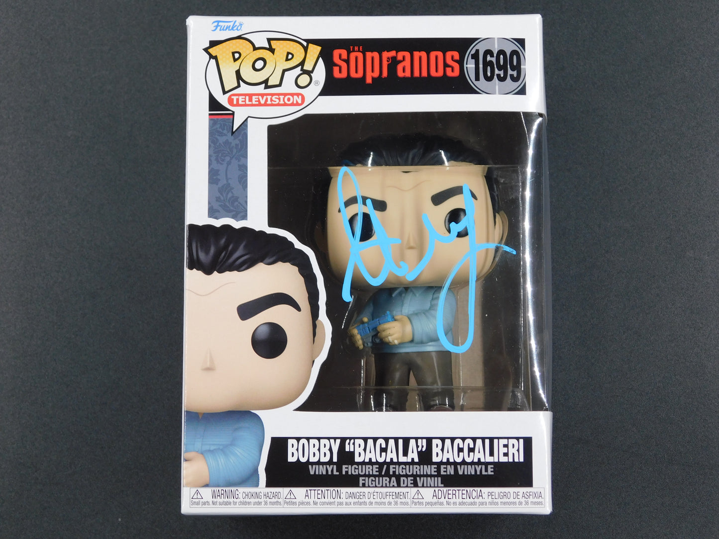 Steve Schirripa Signed Autographed Funko Pop 1699 Bobby Bacala Baccalieri Sopranos BAS COA A