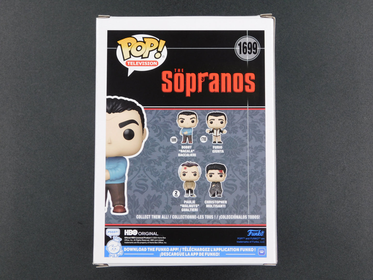 Steve Schirripa Signed Autographed Funko Pop 1699 Bobby Bacala Baccalieri Sopranos BAS COA A