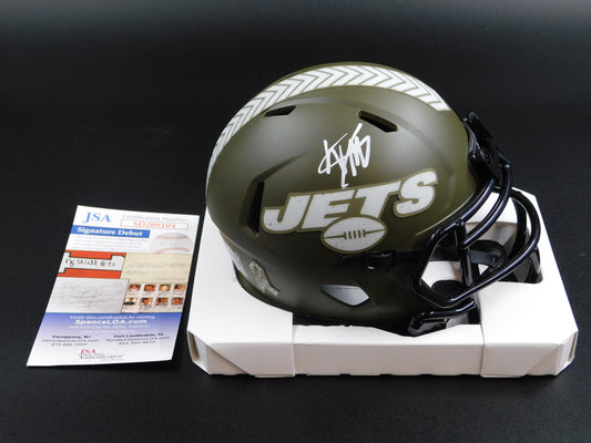 Will McDonald IV Signed Autographed New York Jets STS Speed Mini Helmet JSA COA