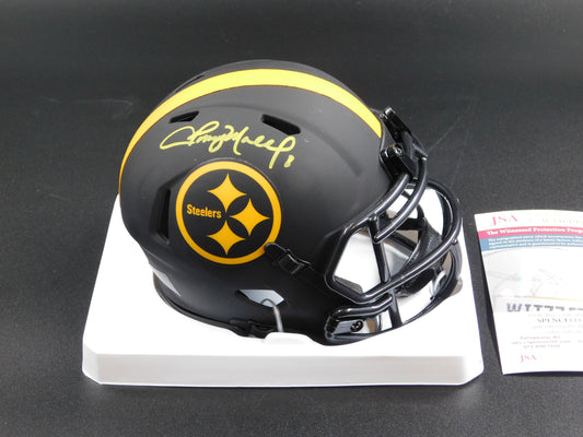 Tommy Maddox Signed Autographed Pittsburgh Steelers Eclipse Speed Mini Helmet JSA COA