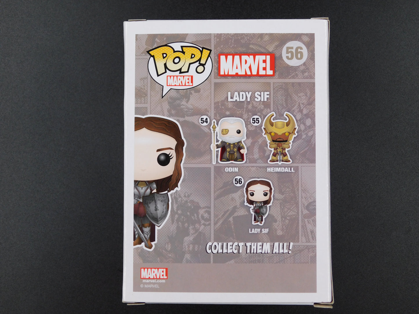 Jaimie Alexander Signed Autographed Funko Pop 56 Lady Sif Marvel Thor JSA COA B