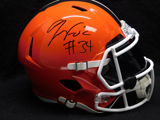 Jerome Ford Signed Autographed Full Size Cleveland Browns Helmet BAS COA