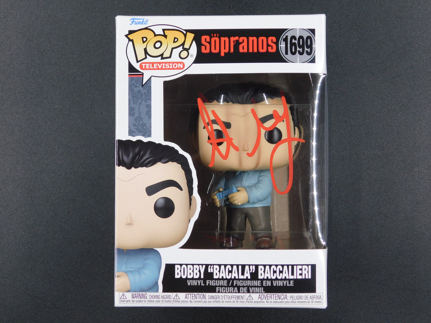 Steve Schirripa Signed Autographed Funko Pop 1699 Bobby Bacala Baccalieri Sopranos BAS COA