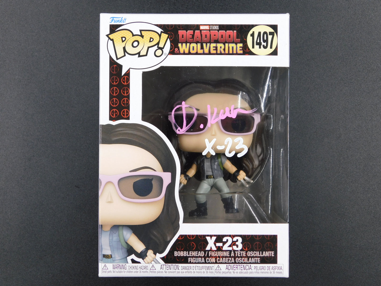 Dafne Keen Signed Funko Pop 1497 X-23 Deadpool Wolverine Marvel Official Pix COA