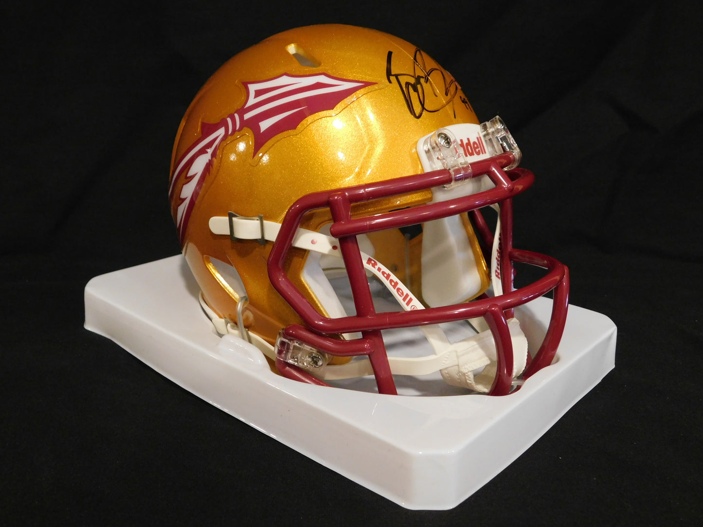 Brian Burns Signed Autographed Florida State Seminoles Speed Mini Helmet JSA COA