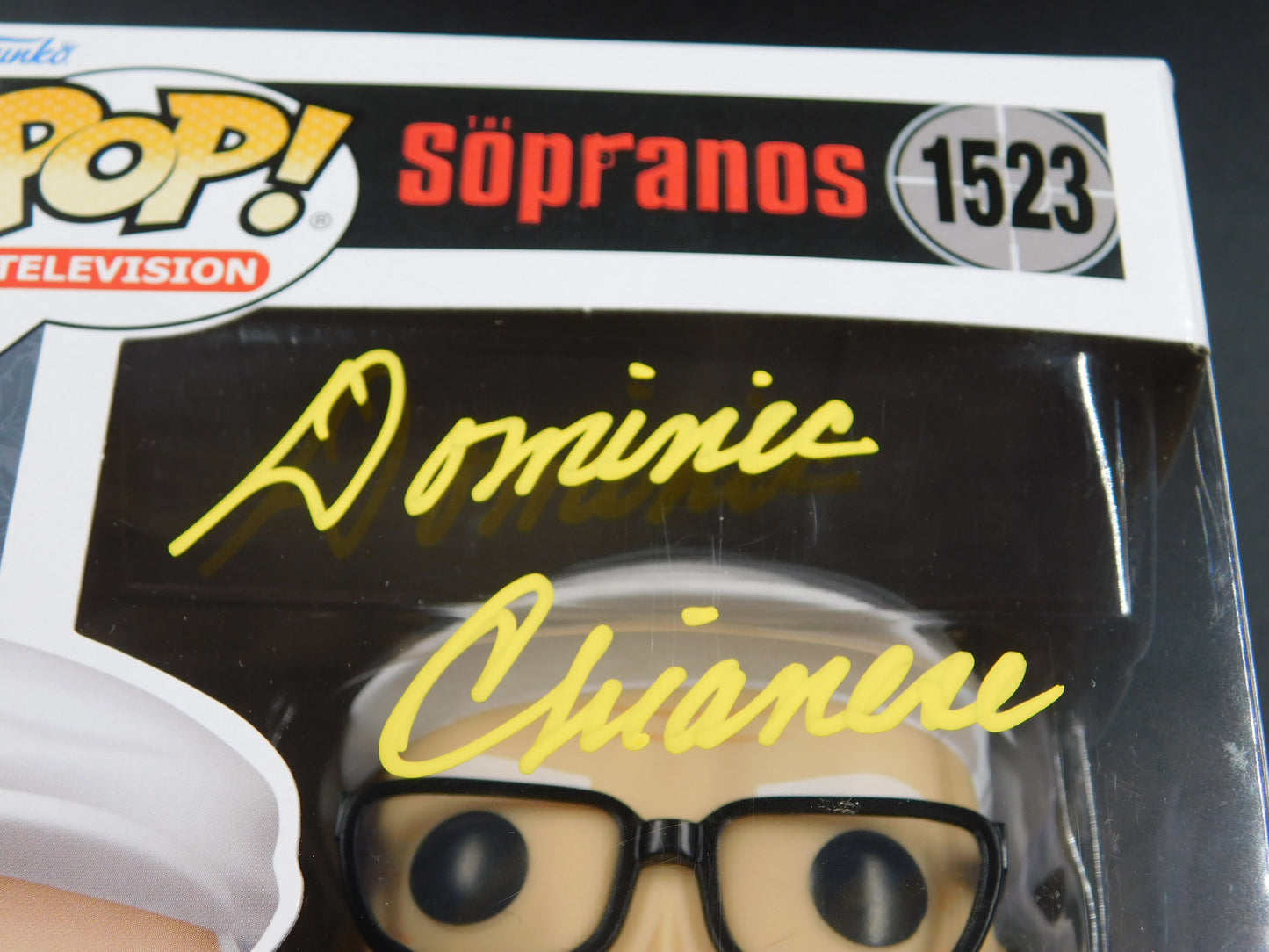 Dominic Chianese Signed Autographed Funko Pop 1523 Junior The Sopranos BAS COA Yellow