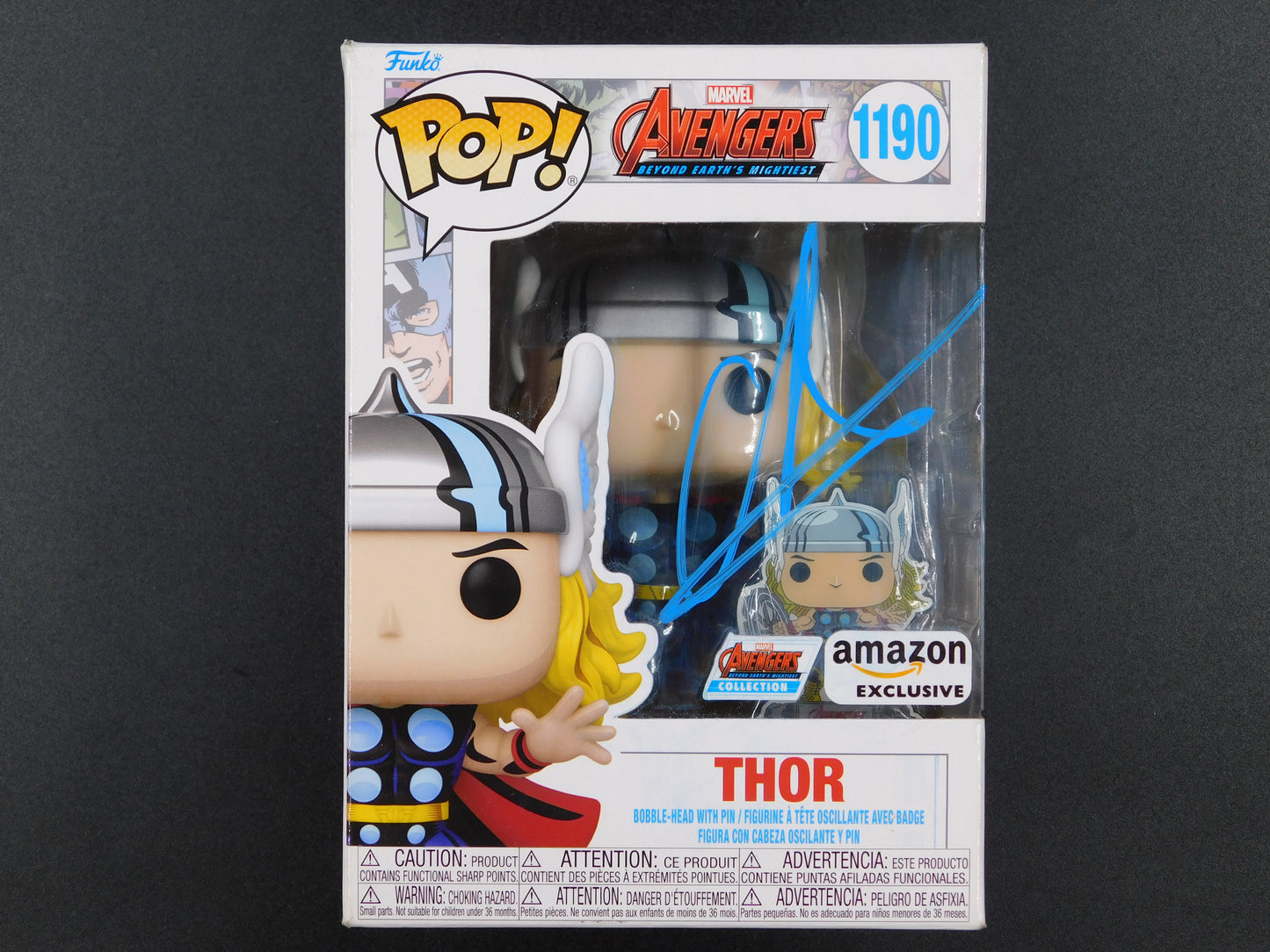 Chris Hemsworth Signed Autographed Funko Pop 1190 Thor Avengers Exclusive JSA COA