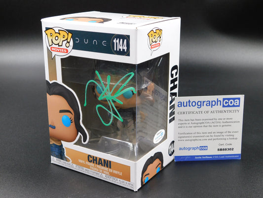 Zendaya Signed Autographed Funko Pop 1144 Chani Dune Authentic ACOA RARE