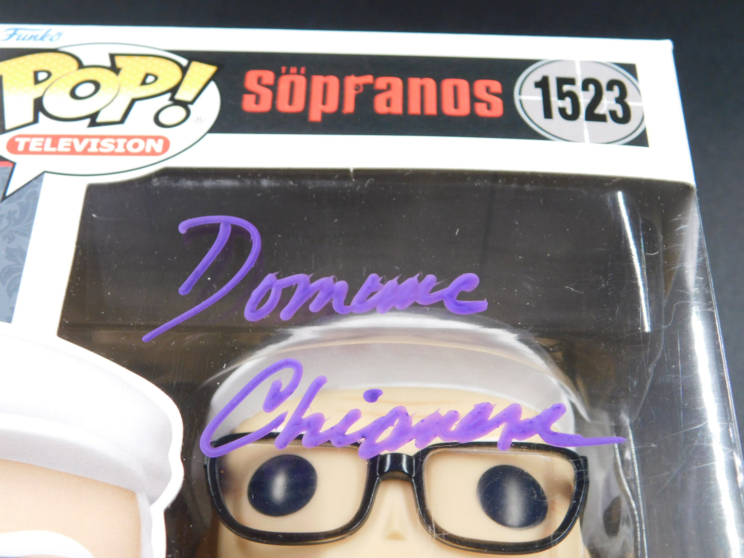 Dominic Chianese Signed Autographed Funko Pop 1523 Junior The Sopranos BAS COA Purple