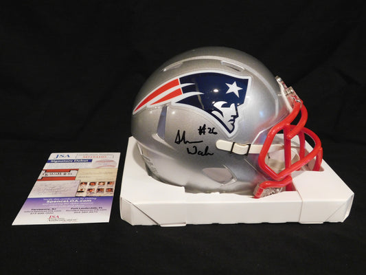 Shaun Wade Signed Autographed New England Patriots Speed Mini Helmet JSA COA