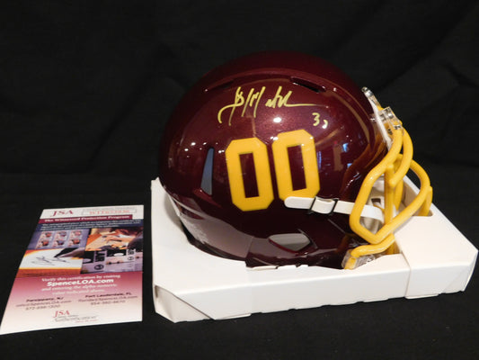 Brian Mitchell Signed Autographed Washington Redskins Football Team Speed Mini Helmet JSA COA