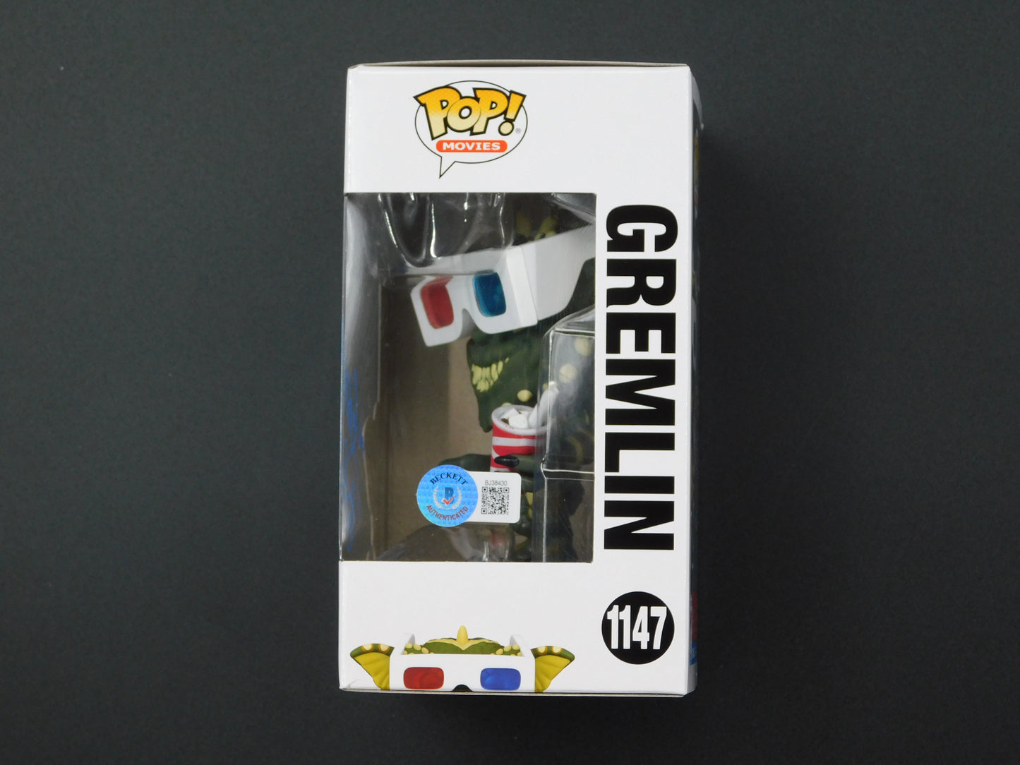 Mark Dodson Signed / Autographed Vinyl Funko Pop! The Gremlins 1147 Beckett BAS COA Blue