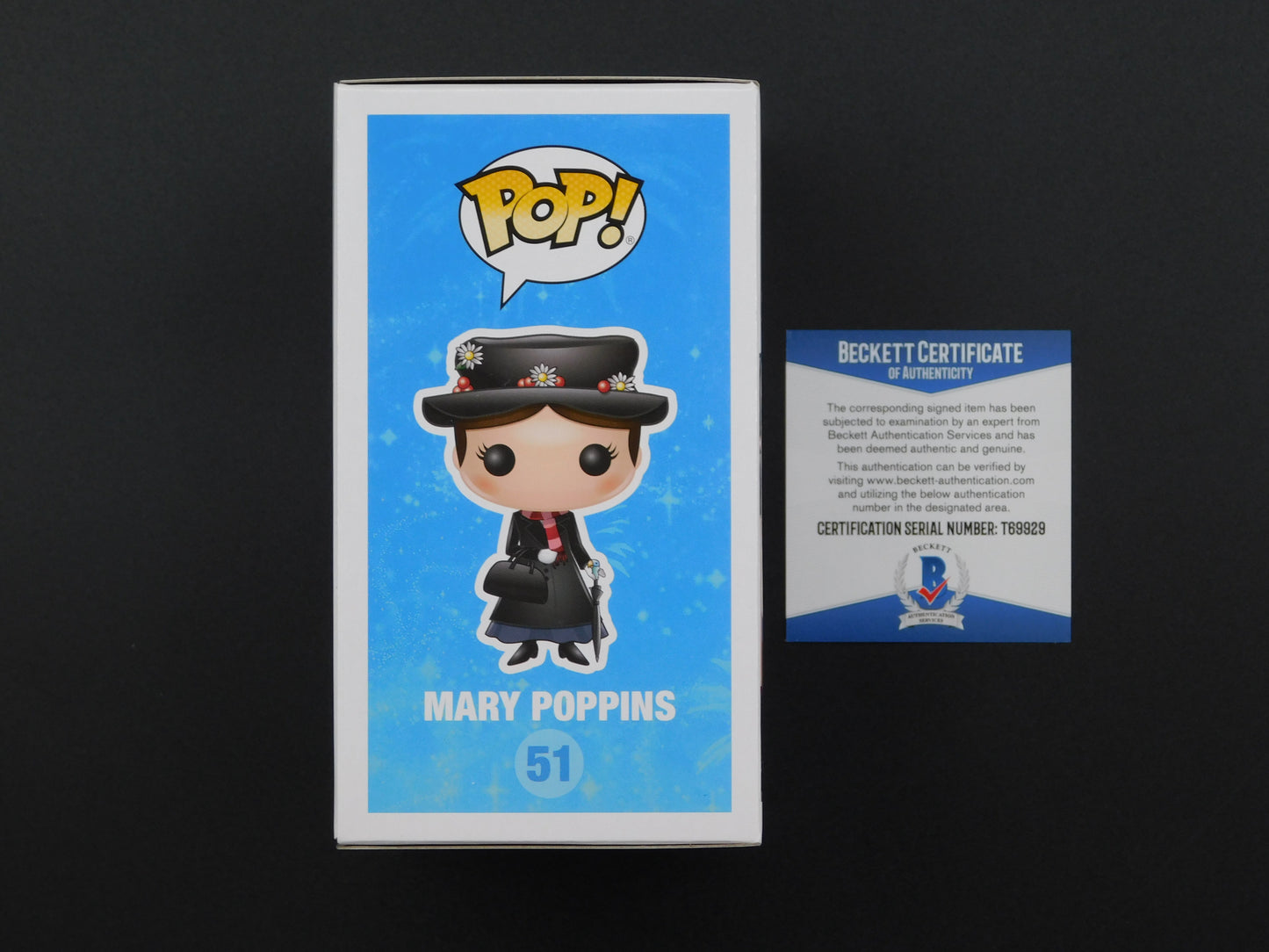 Floyd Norman Signed / Autographed Vinyl Funko Pop! 51 Disney Mary Poppins Beckett BAS COA