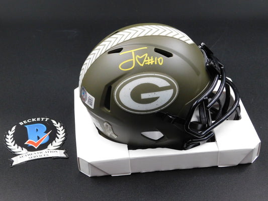 Jordan Love Signed Autographed Green Bay Packers STS Speed Mini Helmet BAS COA