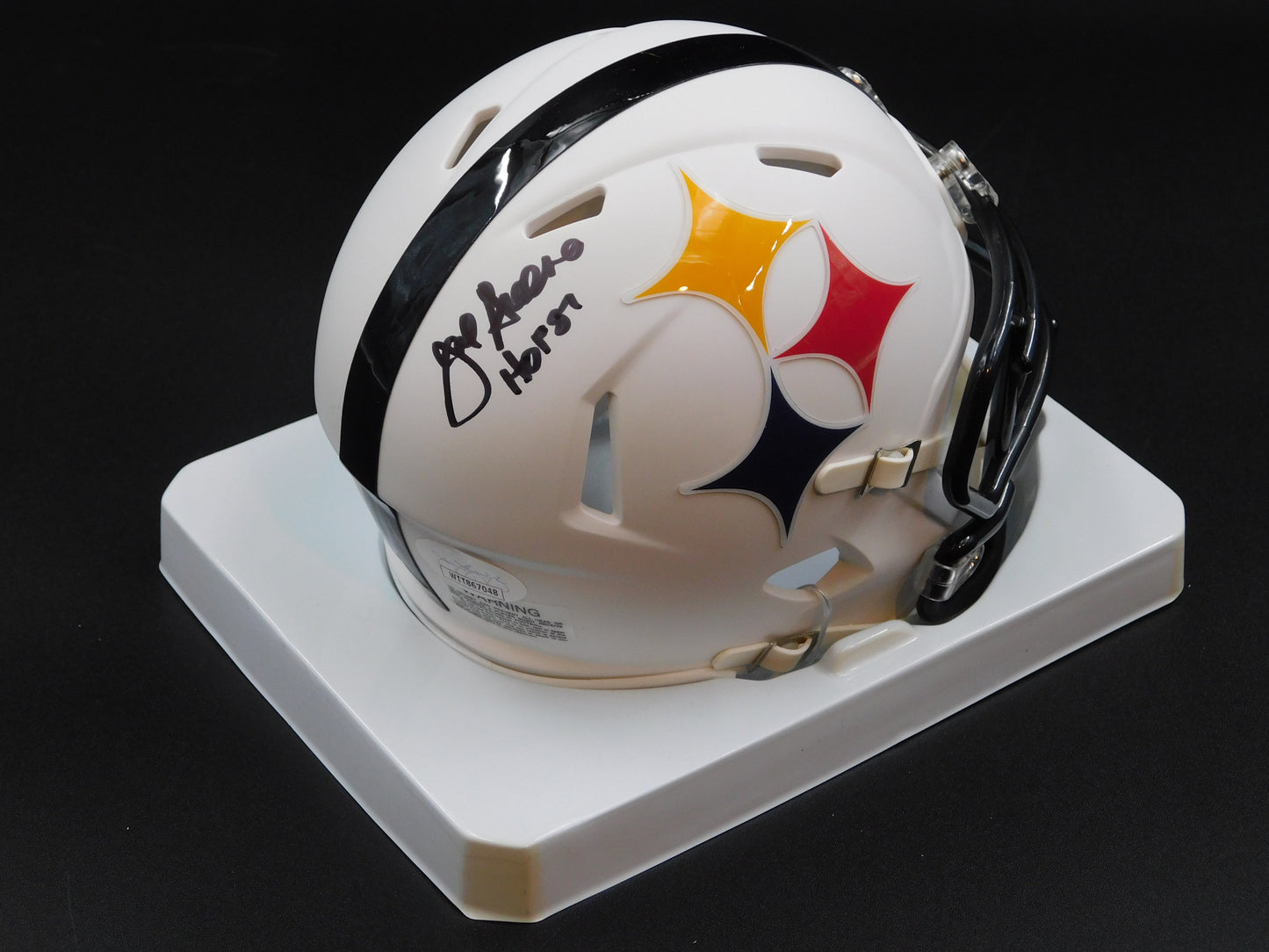 Joe Greene Signed Autographed Pittsburgh Steelers AMP Speed Mini Helmet JSA COA