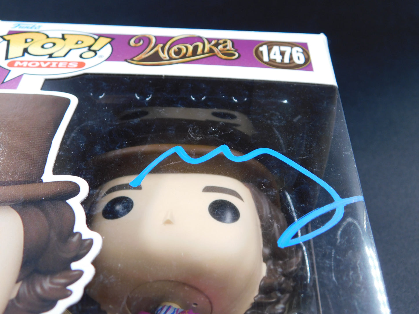 Timothee Chalamet Signed Autographed Funko Pop 1476 Willy Wonka Chocolate Factory ACOA