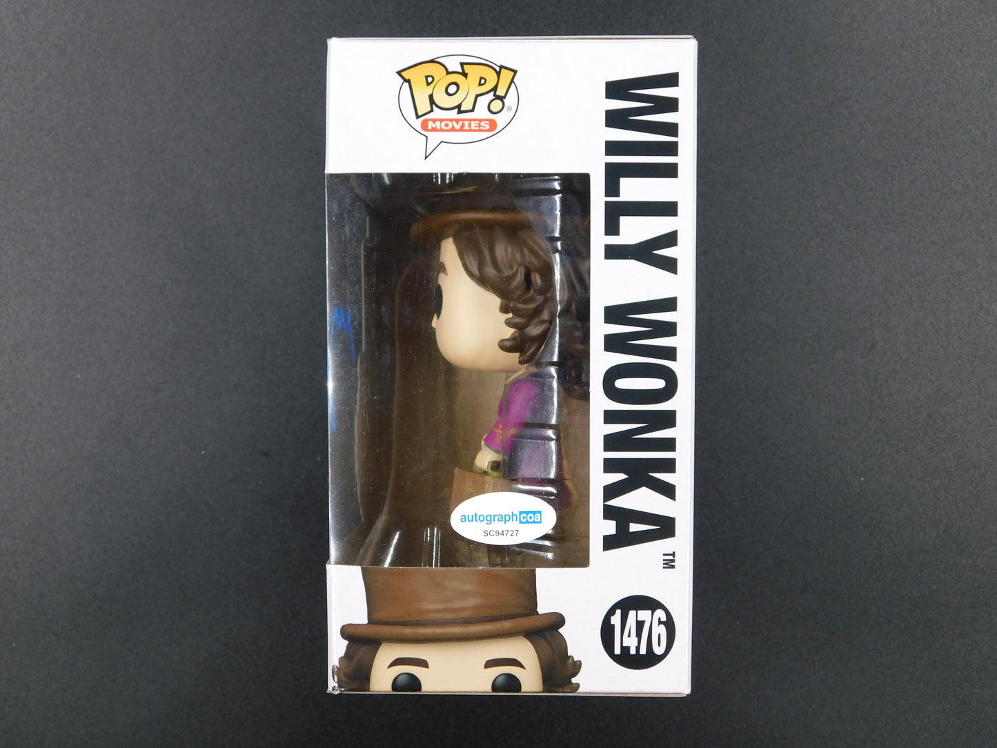 Timothee Chalamet Signed Autographed Funko Pop 1476 Willy Wonka Chocolate Factory ACOA
