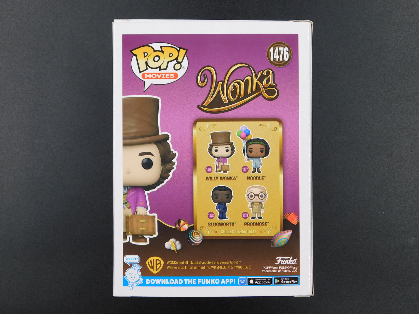 Timothee Chalamet Signed Autographed Funko Pop 1476 Willy Wonka Chocolate Factory ACOA