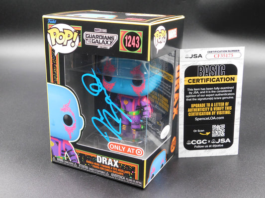 Dave Bautista Signed Autographed Funko Pop 1243 Drax Guardians of The Galaxy JSA COA