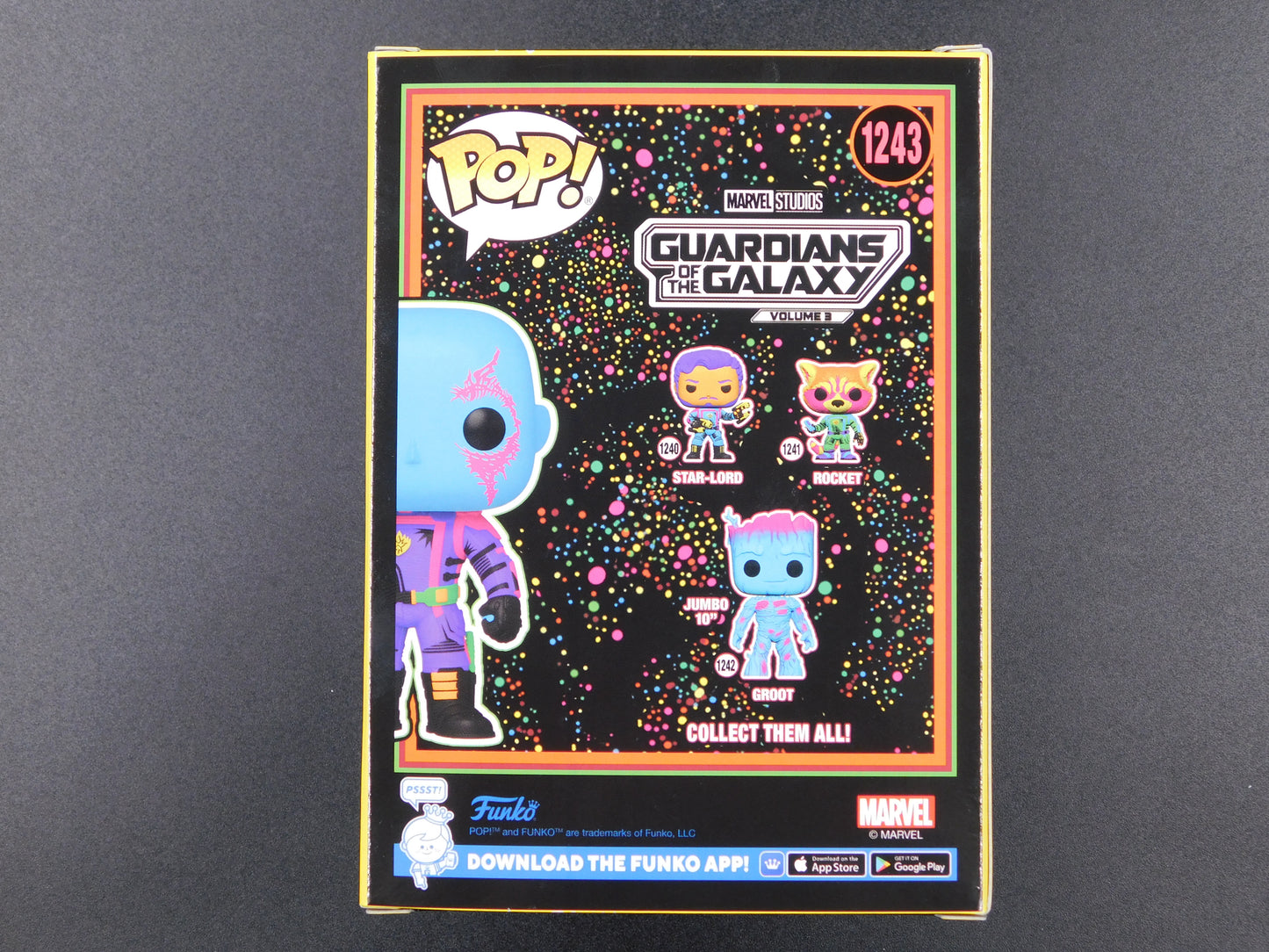 Dave Bautista Signed Autographed Funko Pop 1243 Drax Guardians of The Galaxy JSA COA