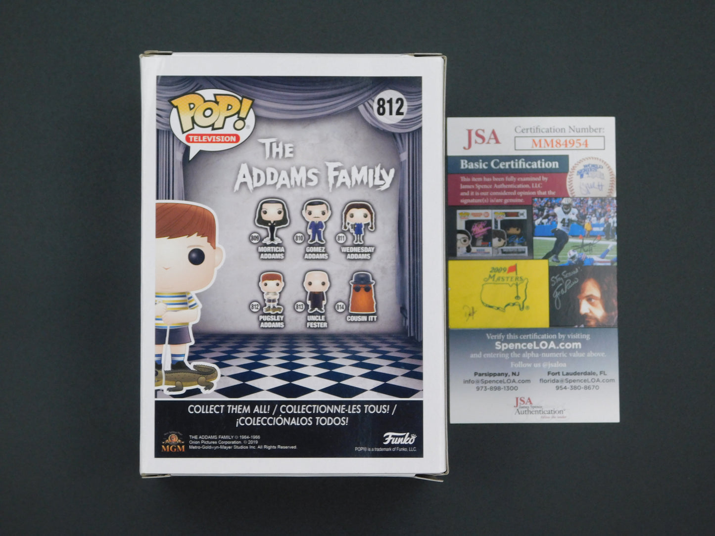 Jimmy Workman Signed / Autographed Vinyl Funko Pop! 812 The Addams Family Pugsley Beckett JSA COA