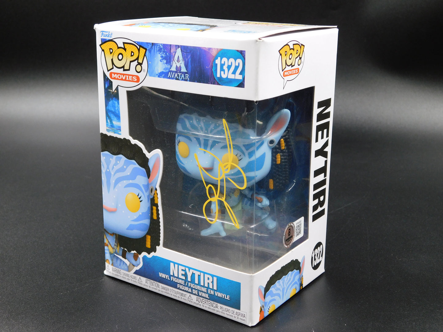 Zoe Saldana Signed Autographed Funko Pop 1322 Neytiri Avatar Movie BAS COA