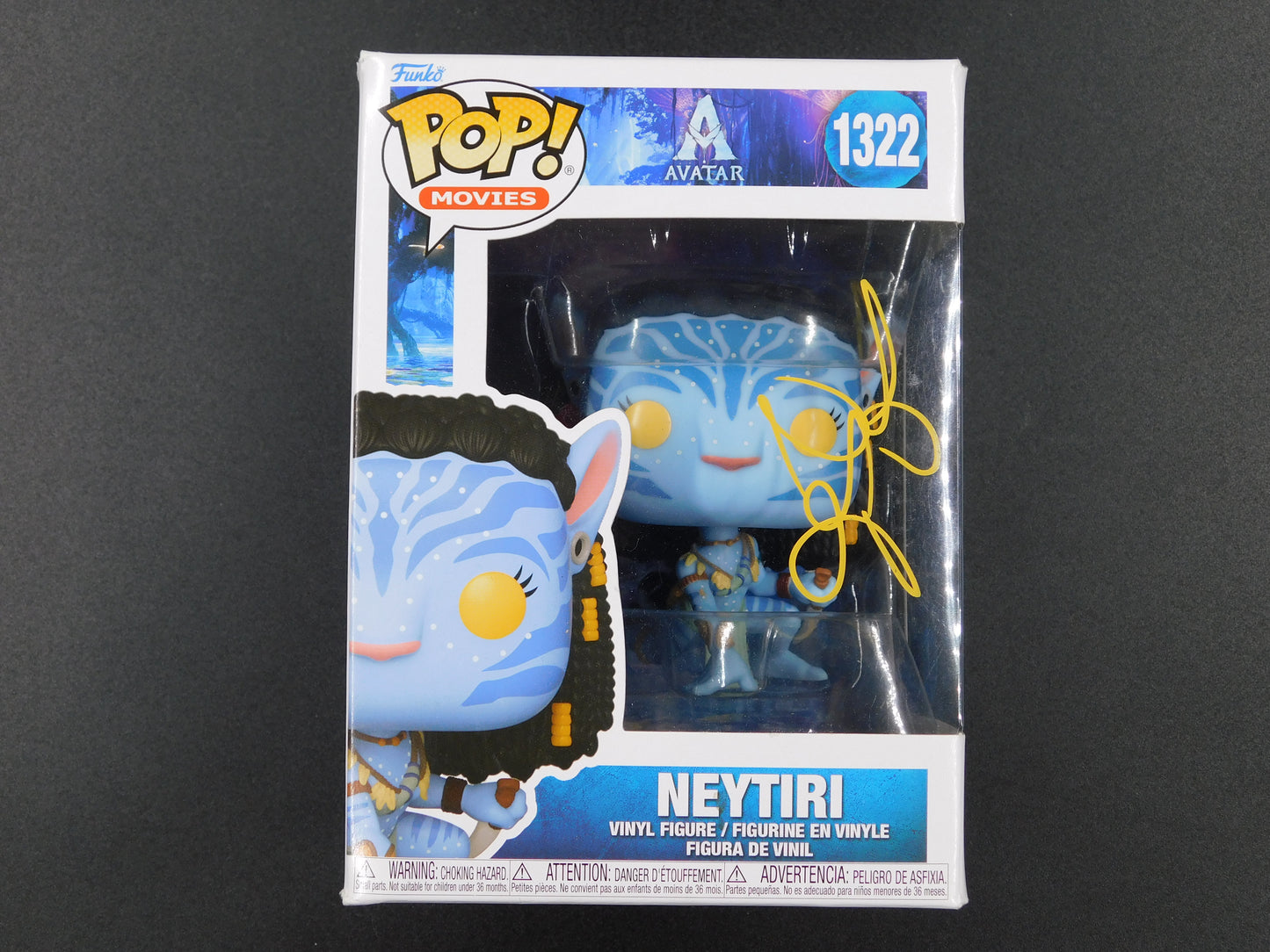 Zoe Saldana Signed Autographed Funko Pop 1322 Neytiri Avatar Movie BAS COA