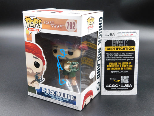Tom Hanks Signed Autographed Funko Pop 792 Chuck Noland Cast Away Wilson JSA COA