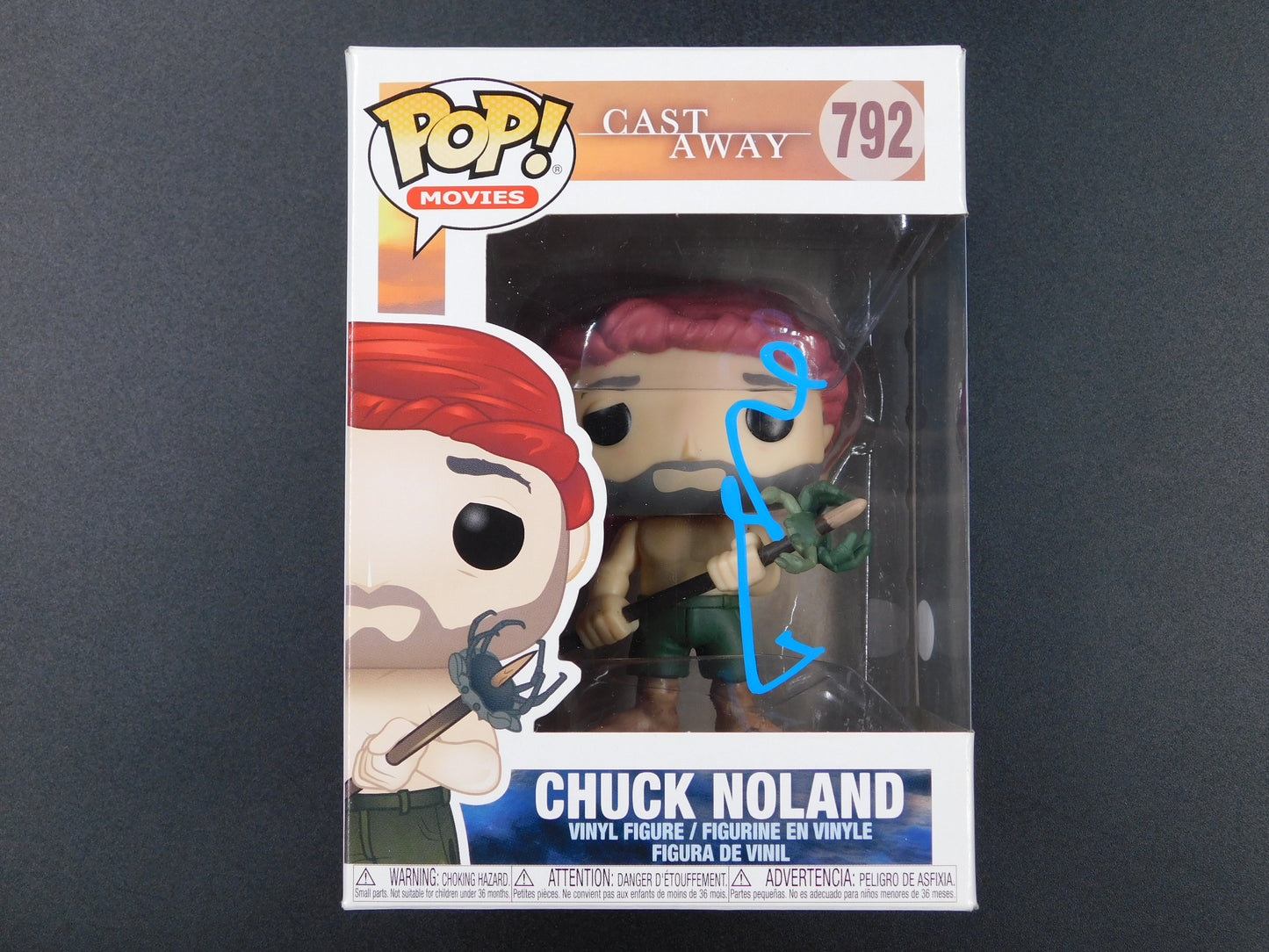Tom Hanks Signed Autographed Funko Pop 792 Chuck Noland Cast Away Wilson JSA COA