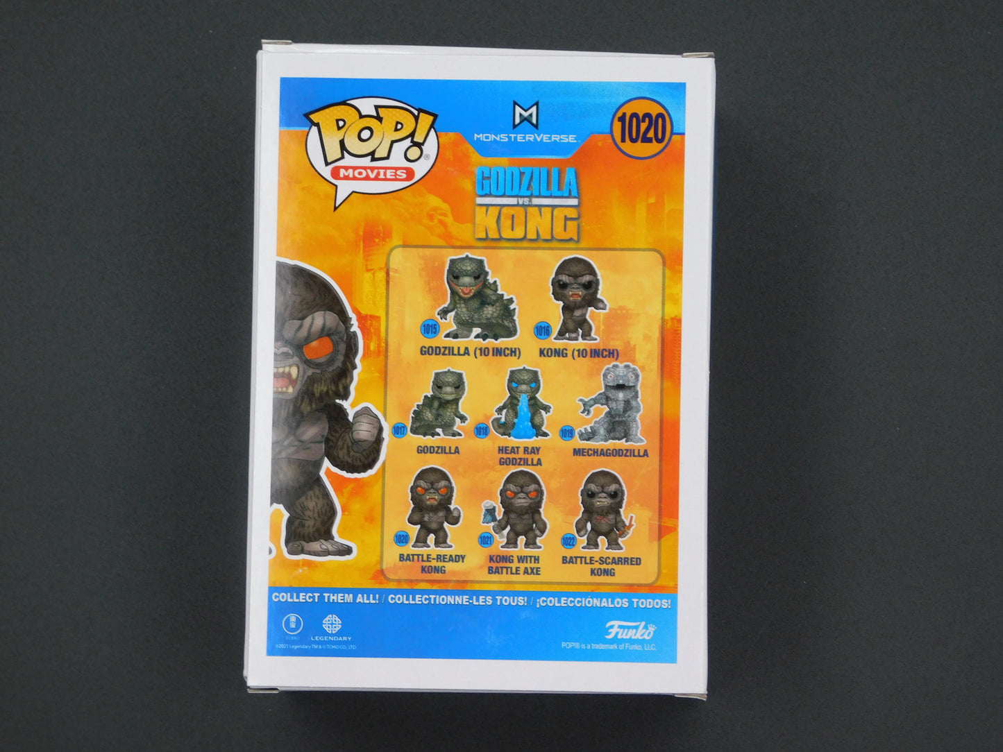 Linda Miller Signed / Autographed Vinyl Funko Pop! 1020 Godzilla vs Kong Battle Ready Kong Beckett BAS COA