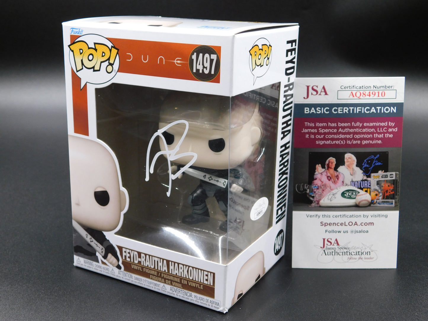Austin Butler Signed Autographed Funko Pop 1497 Feyd-Rautha Harkonnen Dune JSA COA