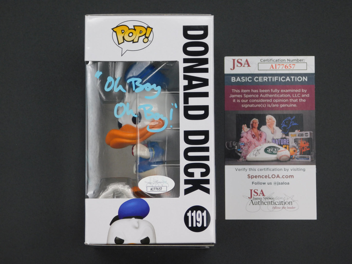 Daniel Ross Signed / Autographed Vinyl Funko Pop! 1191 Mickey and Friends Donald Duck JSA COA